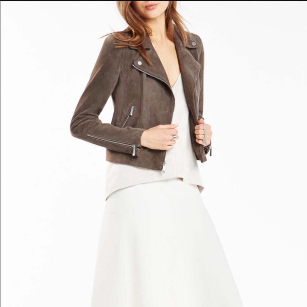Santana Suede Jacket | BCBGMaxAzria - Picture 4 of 8